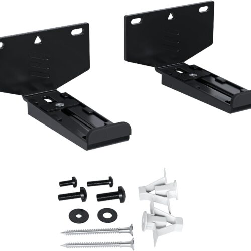 ECHOGEAR Soundbar Wall Mount Bracket - Works with All Soundbars Including Samsung, Vizio, LG, & More - Depth Adjustable for Dolby Atmos Soundbars
