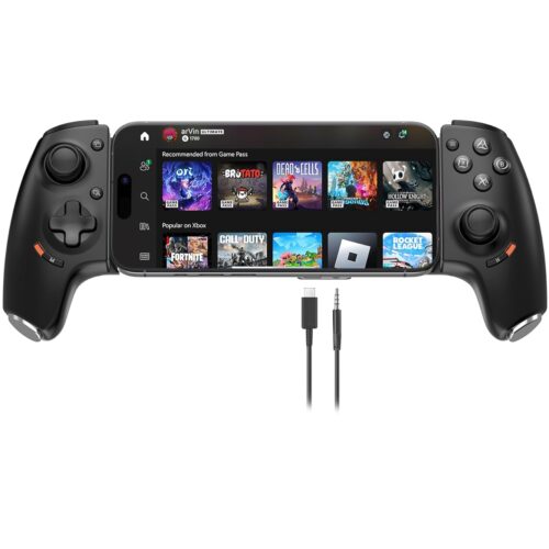 USB C Mobile Gaming Controller for iPhone 17/16/15 Series & Android (Typc-C) Remote Player Gamepad with Hall Joysticks/Hall Trigger/3.5mm Audio Jack/APP Customized Keys/Cloud Gaming/Remote Play