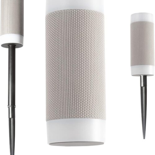 Wireless Speaker with 10 Hour Playtime - IP66 Waterproof, Dustproof, Weatherproof Light Up Bluetooth Tiki Speaker with LED Lights + Adjustable Stake Height for Use As Wireless Outdoor Speaker