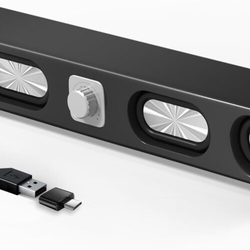 Computer Speakers, HiFi Sound Quality Computer Sound Bar,Wired USB-Powered Sound-bar with 6W Stereo Sound for Desktop, Laptops, PCs, Phones, Tablets, Xbox, Gaming Speakers(Black)