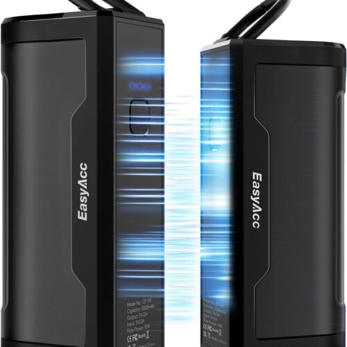 Hand Warmers Rechargeable 2 Pack, 10000mAh Magnetic Hand Warmers, 18Hrs Long Heating, with Camping Hook, Portable Power Bank, Pocket Size, Gifts for Christmas, Camping