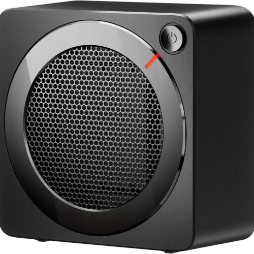 Gaiatop Mini Space Heater, Lightweight PTC Ceramic Fast Heating 500W Energy Efficient for Indoor Use, Overheating & 45° Tip-Over Protection, Portable Desk Electric Heaters for Office Home Black