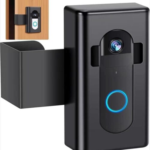Anti-Theft Video Doorbell Camera Mount No Drill Compatible with Ring/Blink Wireless Video Doorbell 4/3/3 Plus/2/1/(2020 Release), Ring Camera Holder, Mounting Bracket Accessories for Home Apartment