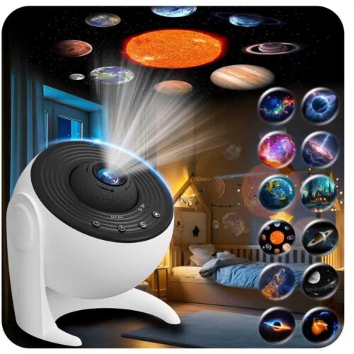 Galaxy Projector for Bedroom, 13 in 1 Planetarium Star Projector with Solar System & Constellation, 360° Rotating Galaxy Light Projector, Space Night Light Projector for Kids Adults Gifts