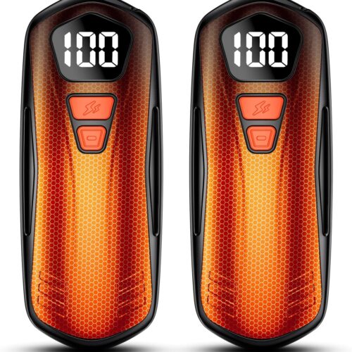 AI Hand Warmers Rechargeable 2 Pack, AI Smart Chips Electric Hand Warmers, Long Lasting Safe Heat, Portable Pocket Heater, Gifts for Christmas, Outdoor, Golf, Hunting, Camping Accessories -Black