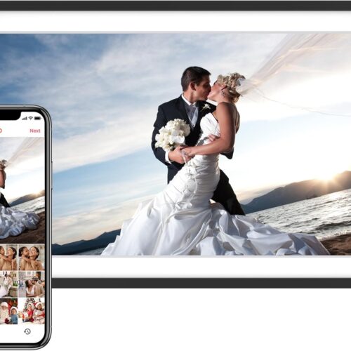 15.6'' Digital Picture Frame with 1920x1080 IPS Touch Screen, 32GB Frameo WiFi Digital Photo Frame, Share Photos/Videos and Send Best Wishes via Free App