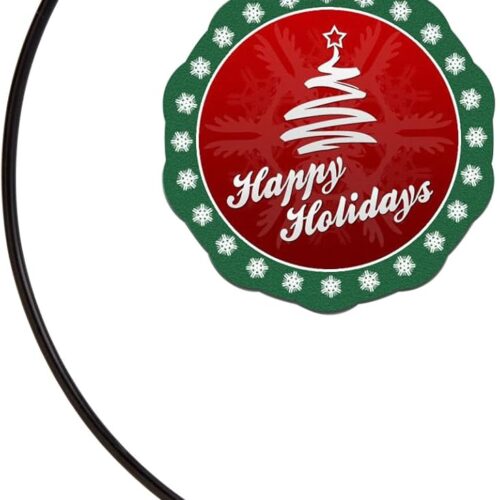 11 Inch Single Black Ornament Display Stand, Glass Ball Hanger for Hanging Air Plants Terrariums, Witch Ball, Christmas & Wedding Ornaments, Perfect for Home and Office Decor
