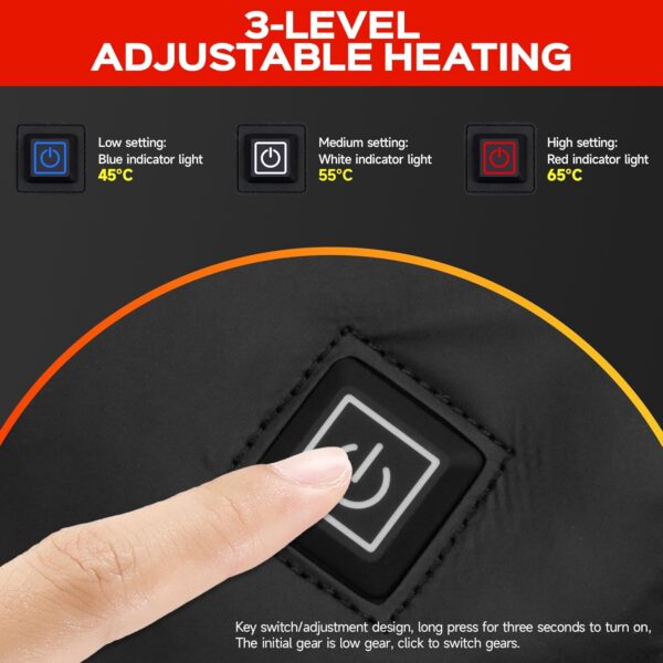 Heated Hand Warmers Pouch with 10000mAh Rechargeable Battery Electric Heated Hand Muff for Football Golf Concert White Elephant Gifts Heated Pocket for Women Men 2