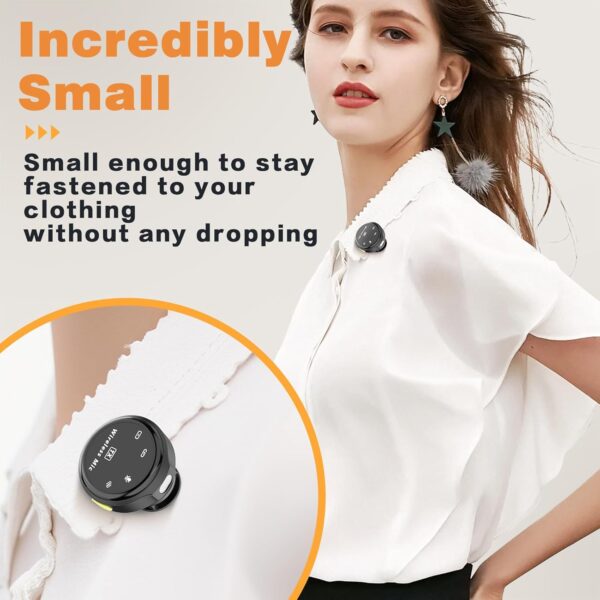 Lavalier Wireless Microphone for iPhone/Camera/PC/Laptop,Lightning/USB-C/Plug,Ultra-Low Latency,360° HD Recording,Intelligent Noise Reduction, Suitable for Video Recording and Streaming 2