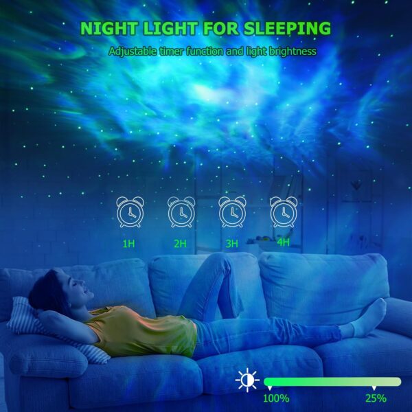 Galaxy Projector,Star Projector with Timer and Remote Control for Adults Bedroom Decoration, Party,Star Night Light 2