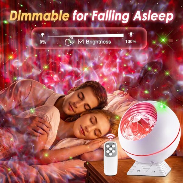 Galaxy Projector for Bedroom, 43 Lighting Modes Moon Star Projector Galaxy Lights for Bedroom,Vibrant & Dimmable Starlight Room Lights,Remote Cloud Night Lights for Room Decor, Kids Gifts 3