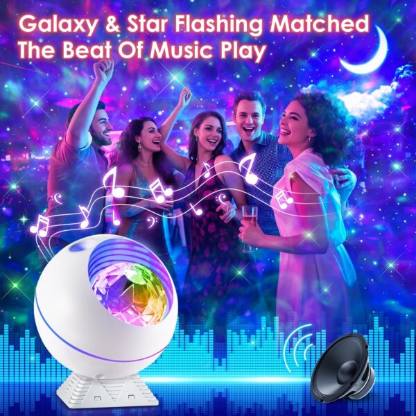Galaxy Projector for Bedroom, 43 Lighting Modes Moon Star Projector Galaxy Lights for Bedroom,Vibrant & Dimmable Starlight Room Lights,Remote Cloud Night Lights for Room Decor, Kids Gifts 4