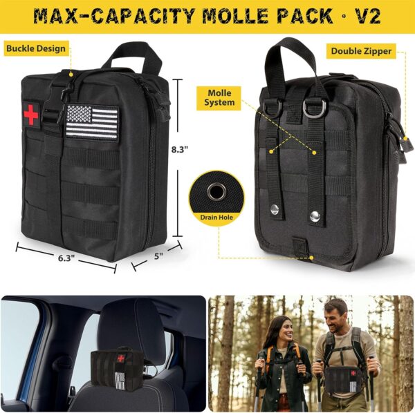 Gifts for Men Him Dad Husband, 28-In-1-Survival Kits, Men's Gifts Survival Gear, Stocking Stuffers for Men Christmas Birthday Gifts, Unique Cool Gadgets Gifts for Camping, Hiking, Hunting 4