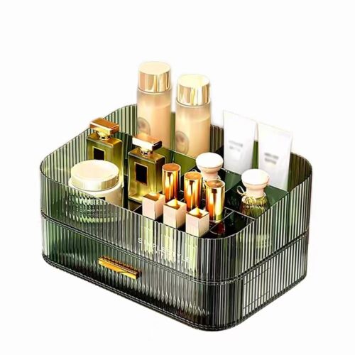 Makeup Organizer with Stackable Drawers, Bathroom Vanity Organizers and Storage, Ideal for Desk and Dresser Countertops, Great for Cosmetics,...