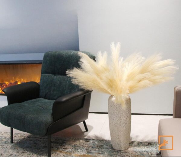 Boho Decor 7-Pcs 38"/3.1FT Faux Pampas Grass Large Tall Fluffy Artificial Fake Flower Bulrush Reed Grass for Vase Filler Farmhouse Home Wedding Decorations (Beige) 2