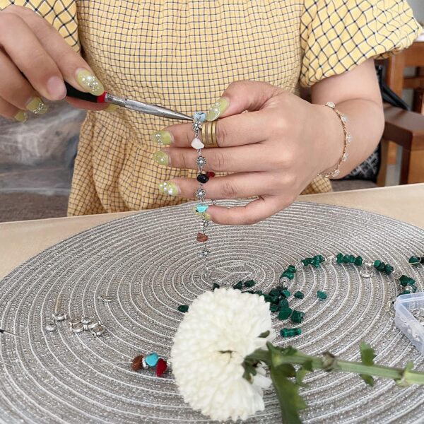 Jewelry Making Supplies Kit - 1587 PCS Beads, Crystal Beads, Jewelry Pliers, Beading Wire, Earring Hooks, Rings, Bracelets for Girls and Adults 2