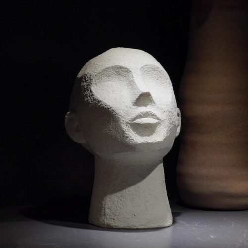 Decor Sculptures Home Decor - Resin Thinker Human Head Statue Shelf Decorations Bust Statues for Living Room Office Table Art Decor Accents 7.25 * 6.25 * 8.5 Inch