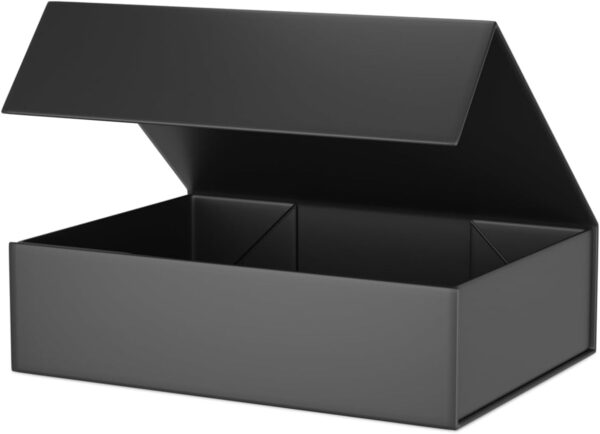 Black Gift Box 11.9" x 8.5" x 3.3" with Magnetic Closure Lid Gifts Boxe for Presents,Bridesmaid Gift Boxes,Cute Box,Birthday Gifts Boxe,Luxury for Gift Packaging, Magnetic Gifts Boxes for Wrapping Gift 1 Black Gift Box