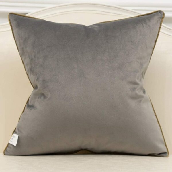 20 x 20 Inches Gray White Gold Leather Striped Patchwork Velvet Cushion Case Luxury Modern Throw Pillow Cover Decorative Pillow for Couch Living Room Bedroom Car 2