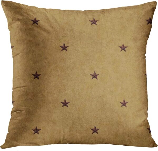 Throw Pillow Cover Rustic Americana Primitive Country Christmas Holidays Decorative Pillow Case Home Decor Square 20 x 20 Inch Pillowcase 1