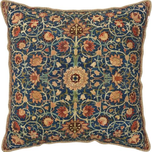 William Morris Vintage Floral Velvet Throw Pillow Covers Home Art Deco Pillowcase Square Pillow Case Cushion Cover for Bed Sofa Living Room Car Indoor and Outdoor 18"X18"