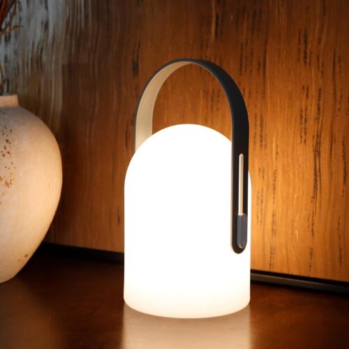 Portable Cordless Lantern Outdoor Table Lamp Rechargeable Lantern4000mAh LED Battery Operated Table Lamps Easy 3-Step Touch Dimmable Outdoor Night Lamp Lantern with Remote Control