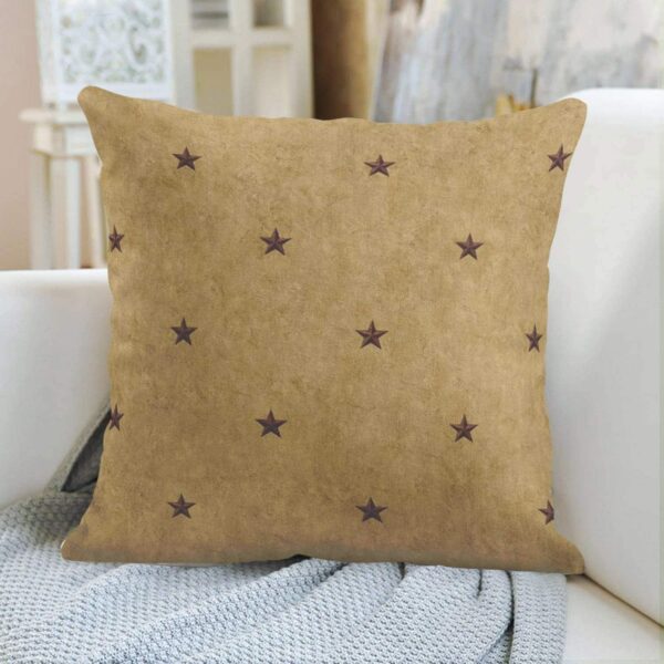 Throw Pillow Cover Rustic Americana Primitive Country Christmas Holidays Decorative Pillow Case Home Decor Square 20 x 20 Inch Pillowcase 2