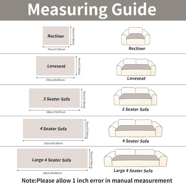 Couch Covers for Dogs Washable, Non Slip Couch Covers for Loveseat Sofa Pet Friendly, Soft Fuzzy Sofa Covers for Pet, Dog Couch Cover Furniture Protector(1PC,Beige White,27.6"x70.9") 3