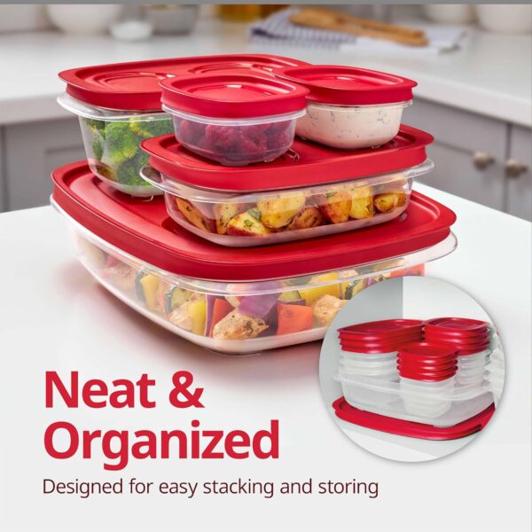 EasyStore Large Containers, 18-Piece Set, Food Storage Containers with Lids 2