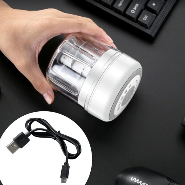 Electric Mini Garlic Chopper, 100ML Food Chopper Garlic Mincer USB, Portable Small Food Processor for Vegetables 4