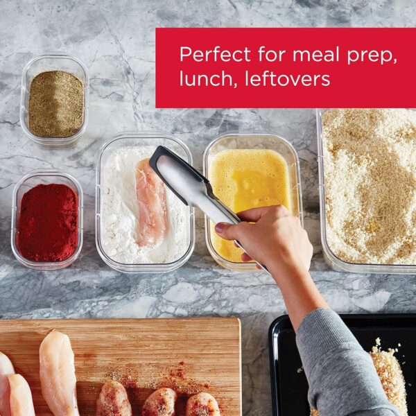 Brilliance BPA-Free Airtight Food Storage Containers, 24-Piece Set, Easy for Meal Prep, Lunch & Leftovers 3