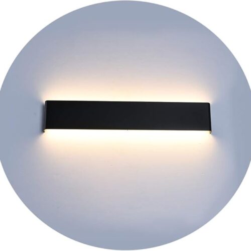 1 24 inch LED Wall Sconce Lighting, 20W Black Vanity Lights for Bathroom Vanity, Matte Black Modern Warm White 2700-3200K