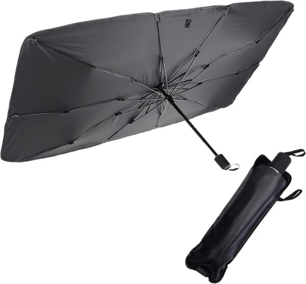Foldable Car Windshield Umbrellas, Sun Shade Umbrella for Front Windows, Suitable for Windshields of Various Car Models (Large) 1