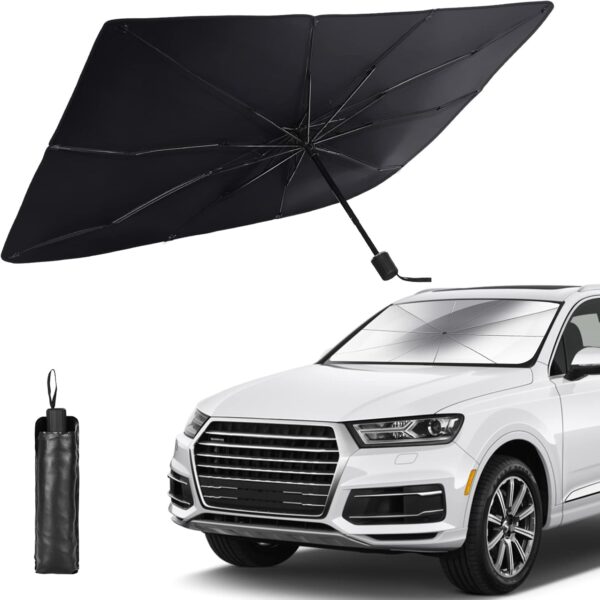 Foldable Car Windshield Umbrellas, Sun Shade Umbrella for Front Windows, Suitable for Windshields of Various Car Models (Large) 3