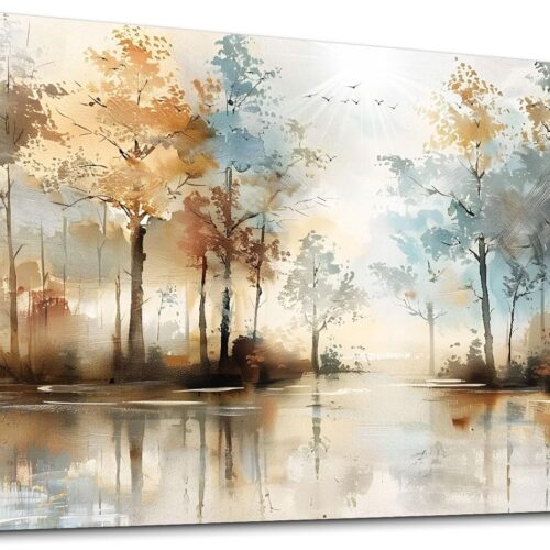 WF2339MAX_1 Lapremoly Large Wall Decor For Living Room Framed Wall Art for Bedroom Abstract Tree Painting Wall Artworks Hang Pictures For Office Decoration Canvas Prints Room Home Decorations Posters 20"X40"