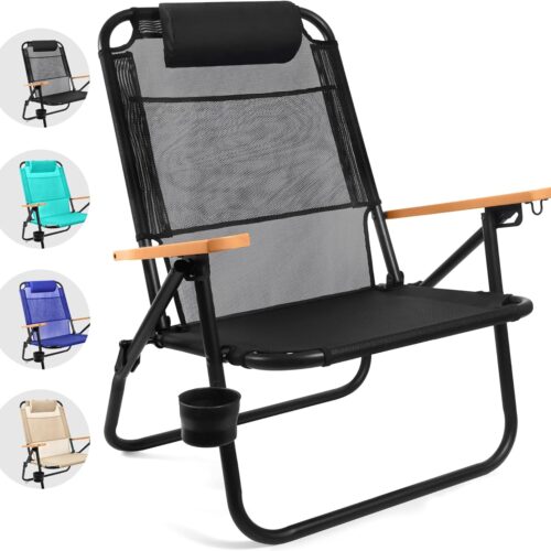 WF3458MAX_1 Water Buffalo Bondi Beach Chair – Backpack Beach Chair for Adults with Reclining Positions, Cup Holder & High Back Support