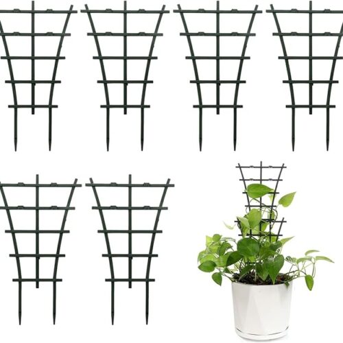 1 6Pcs Indoor Plant Trellis for Climbing Plants Outdoor, Stackable