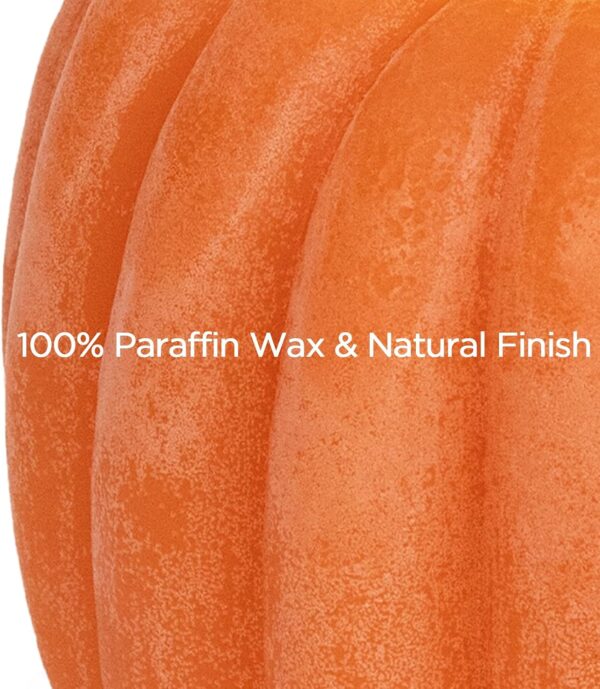 Fall Decorations for Home - Flickering Flameless Wax Pumpkin LED Candle 2