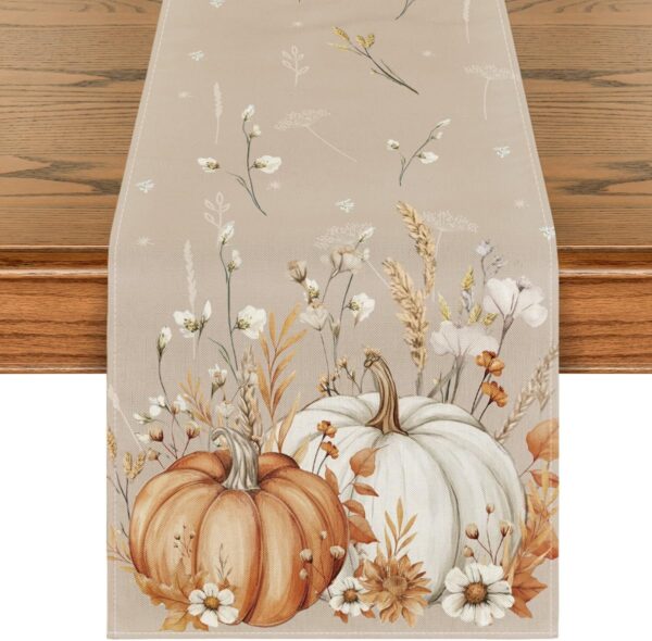 Artoid Mode 210 GSM Fall Table Runner Home Party Decor 13x72 Inch 1