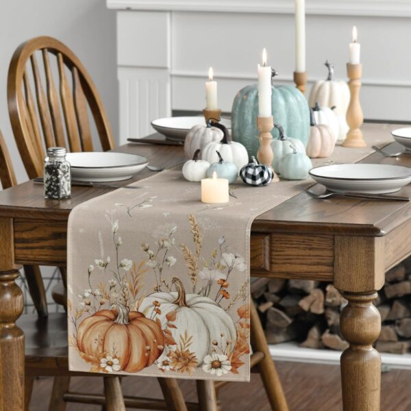 Artoid Mode 210 GSM Fall Table Runner Home Party Decor 13x72 Inch 3