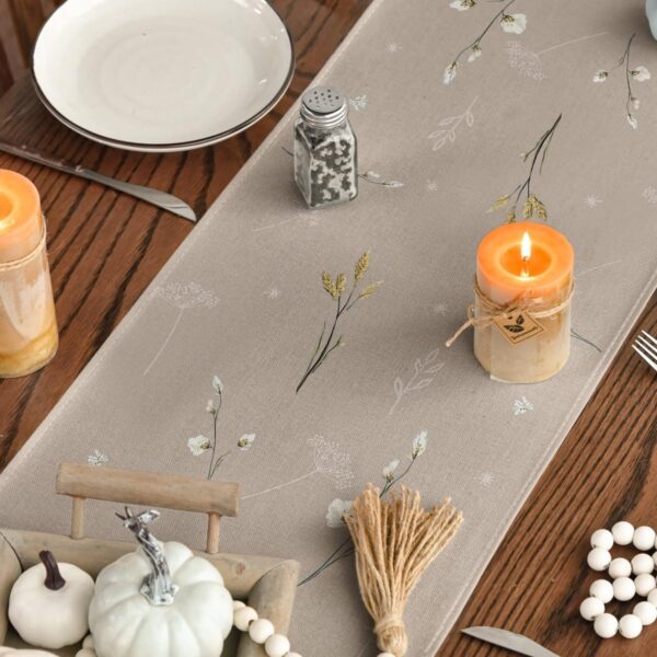 Artoid Mode 210 GSM Fall Table Runner Home Party Decor 13x72 Inch 4