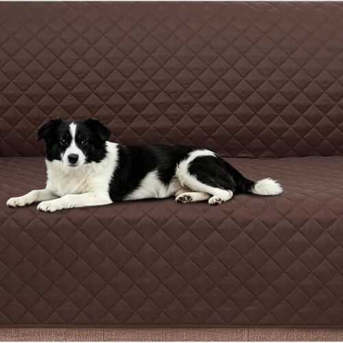 WF9748MAX_1 Reversible Sofa Cover for 3 Cushion, Chocolate/Beige