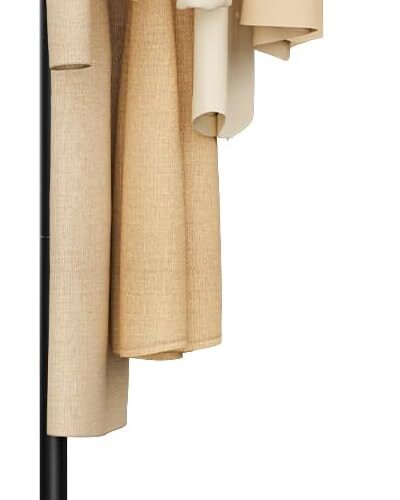 Metal Coat Racks with Square Base,L-Shaped Clothes Stand,Black