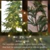 MISSPIN 6ft Christmas Garland with Lights, Real Touch Cedar Pine Garland, Green Artificial Greenery Garland for Table, Mantle, Wall, Indoor, Outdoor Christmas Decorations