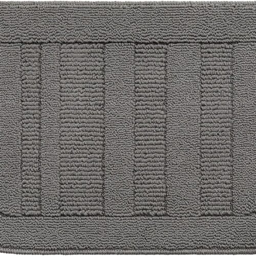 BEQHAUSE 30x18 Inch Kitchen Rugs Non Slip Washable Kitchen Sink Rug, Grey
