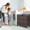 Laundry Hamper with 3 Removable Liner Bags, 132L Laundry Sorter with Lid