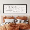 RLWangChao Holy Spirit You are Welcome Here Wall Decor Art 40"×15" Black