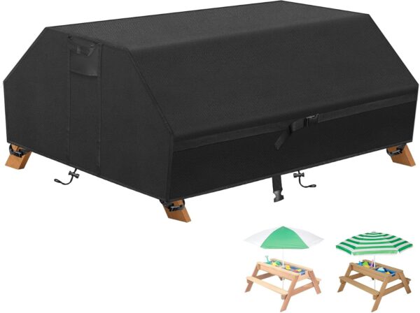 WF3964MAX_1 Kovshuiwe Kids Picnic Table Cover Heavy Duty 600D Waterproof Oxford Cloth
