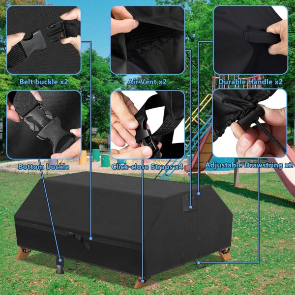 WF3964MAX_3 Kovshuiwe Kids Picnic Table Cover Heavy Duty 600D Waterproof Oxford Cloth