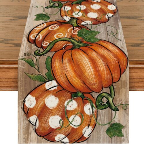 Artoid Mode 210 GSM Fall Table Runner Home Party Decor 13x72 Inch
